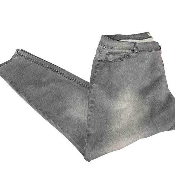EST 1946 Denim Gray Skinny Jeans Women Size 16W Casual Stretch Minimalist Y2K - Picture 1 of 11